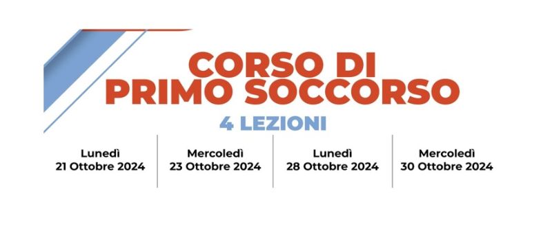 SCS banner Corso Primo Soccorso 2024