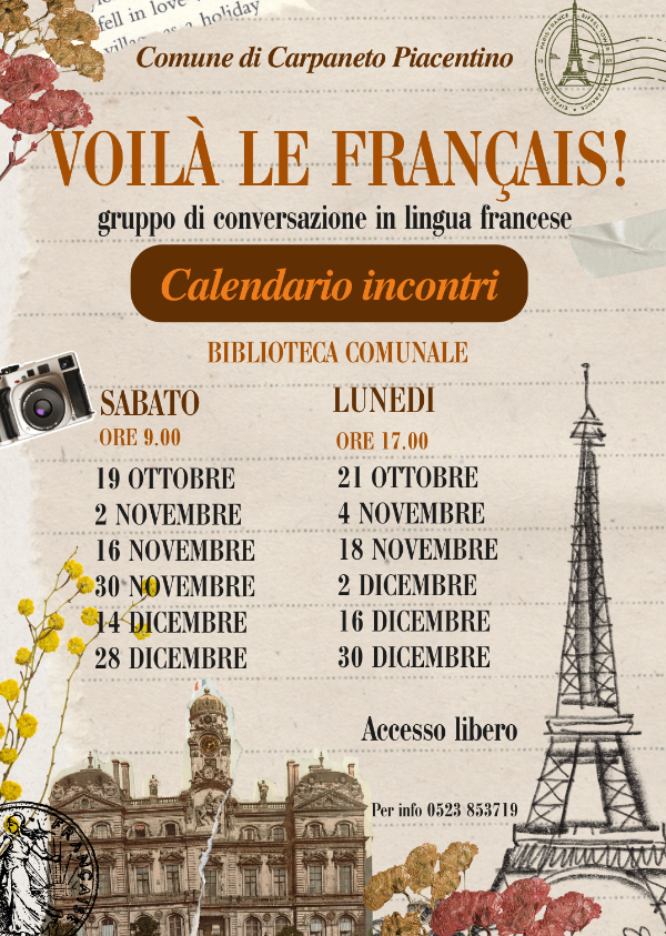 SCS Calendario incontri francese 2024